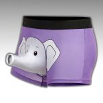 Men's Comfortable Breathable Sexy Elephant Print Boxer Briefs