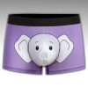 Men's Comfortable Breathable Sexy Elephant Print Boxer Briefs (4)