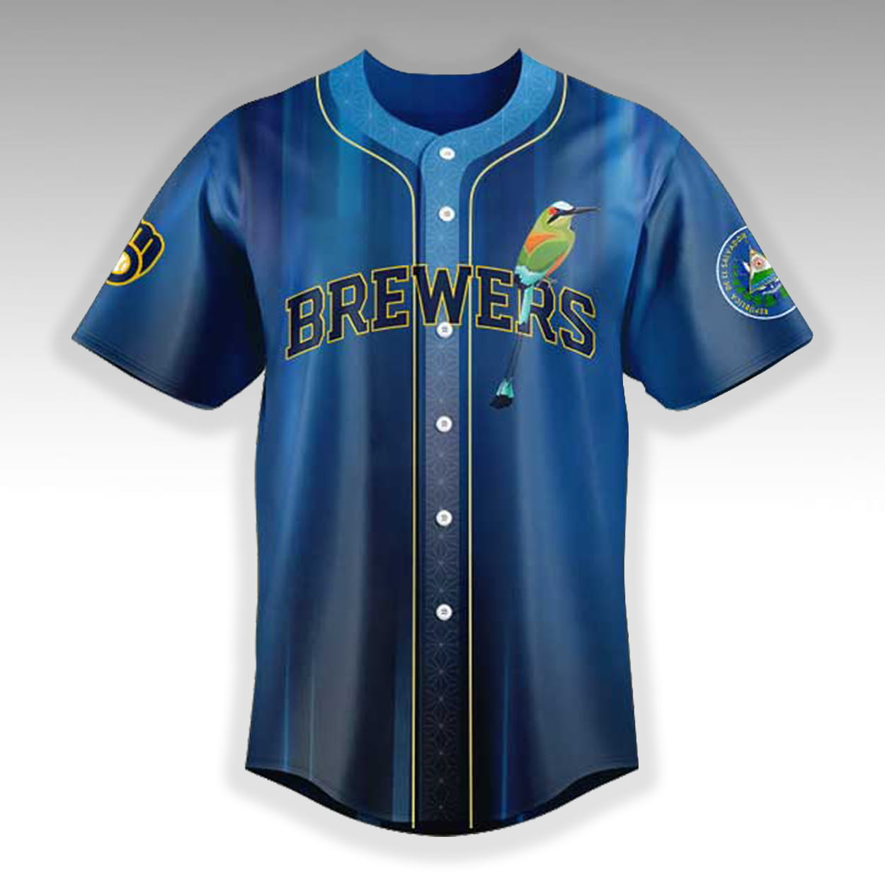 Brewers Salvadoran Heritage Day 2026 Jersey 2 Brewers Salvadoran Heritage Day 2026 Jersey1