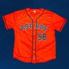 2026 Astros Hunter Brown Orange Jersey Giveaway1