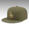 Dodgers 2026 Armed Forces Day Green Hat 3