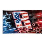 Kyle Busch 8 Signature Red White And Blue Flag