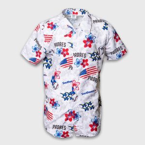 2026 Padres Patriotic Aloha Shirt Giveaway
