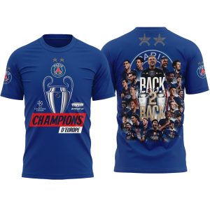 PSG UCL 2026 Back to Back European Champions Shirt