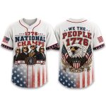 1776 National Champs We The People Baseball Jersey