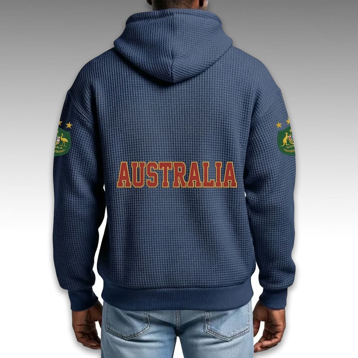 Australia World Cup 2026 Waffle Quarter Zip Hoodie 3 Australia World Cup 2026 Waffle Quarter Zip Hoodie 3