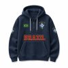 Brazil World Cup 2026 Waffle Quarter Zip Hoodie