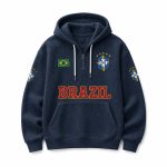 Brazil World Cup 2026 Waffle Quarter Zip Hoodie
