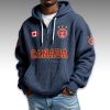 Canada World Cup 2026 Waffle Quarter Zip Hoodie 11 Canada World Cup 2026 Waffle Quarter Zip Hoodie