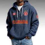 Canada World Cup 2026 Waffle Quarter Zip Hoodie