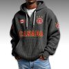 Canada World Cup 2026 Waffle Quarter Zip Hoodie 6 Canada World Cup 2026 Waffle Quarter Zip Hoodie2