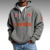 Canada World Cup 2026 Waffle Quarter Zip Hoodie 7 Canada World Cup 2026 Waffle Quarter Zip Hoodie3