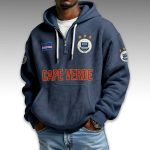 Cape Verde World Cup 2026 Waffle Quarter Zip Hoodie