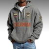 Colombia World Cup 2026 Waffle Quarter Zip Hoodie 4