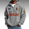 Curacao World Cup 2026 Waffle Quarter Zip Hoodie 5