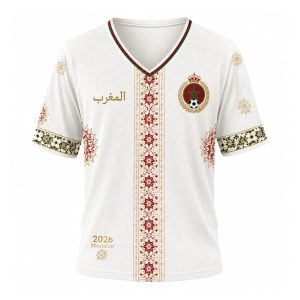 Maillot Maroc World Cup 2026 Long Sleeve Waffle Shirt
