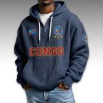 DR Congo World Cup 2026 Waffle Quarter Zip Hoodie