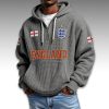 England World Cup 2026 Waffle Quarter Zip Hoodie3