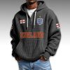 England World Cup 2026 Waffle Quarter Zip Hoodie4