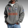 France World Cup 2026 Waffle Quarter Zip Hoodie 5