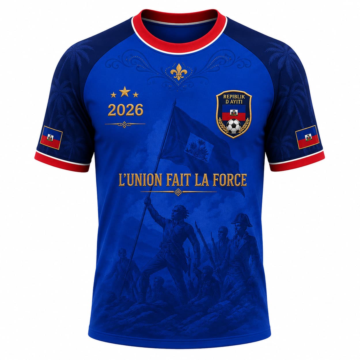 Haiti World Cup 2026 L'Union Fait La Force Shirt 1 Haiti World Cup 2026 LUnion Fait La Force Shirt