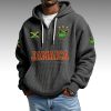 Jamaica World Cup 2026 Waffle Quarter Zip Hoodie 4