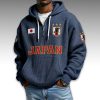 Japan World Cup 2026 Waffle Quarter Zip Hoodie