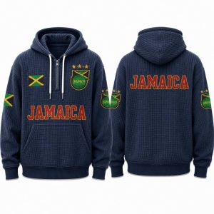 Jamaica World Cup 2026 Waffle Quarter Zip Hoodie 1