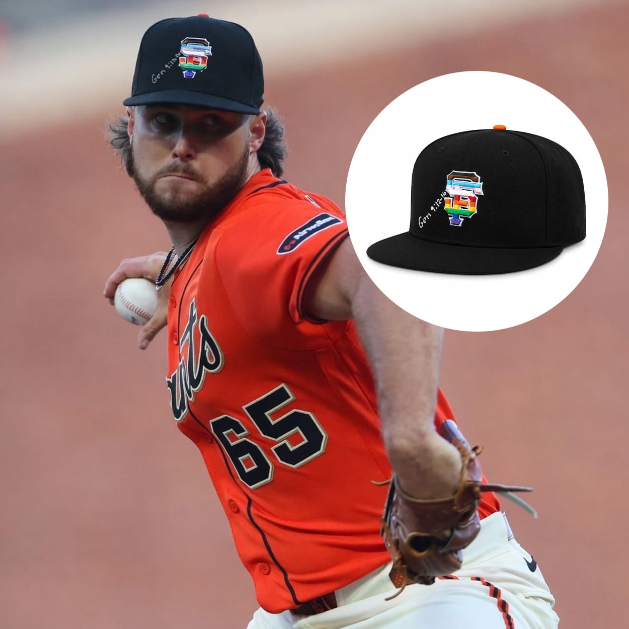 Landen Roupp Giants Pride Hat