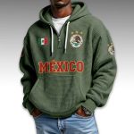 Mexico World Cup 2026 Waffle Quarter Zip Hoodie