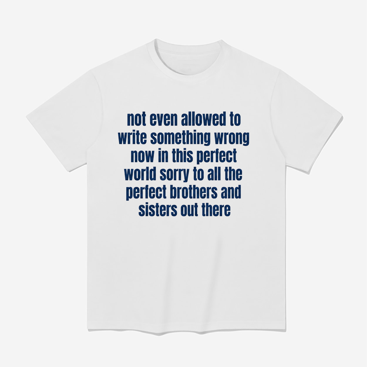 Not Even Allowed To Write Something Wrong Now In This Perfect World Shirt Not Even Allowed To Write Something Wrong Now In This Perfect World Shirt