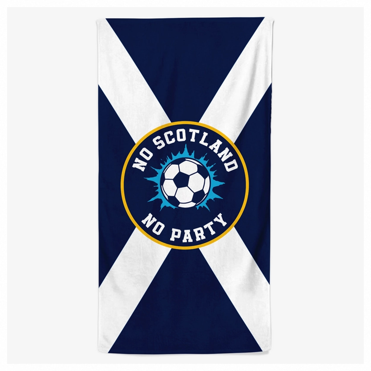 Personalised No Scotland No Party Beach Towel 1 Personalised No Scotland No Party Beach Towel