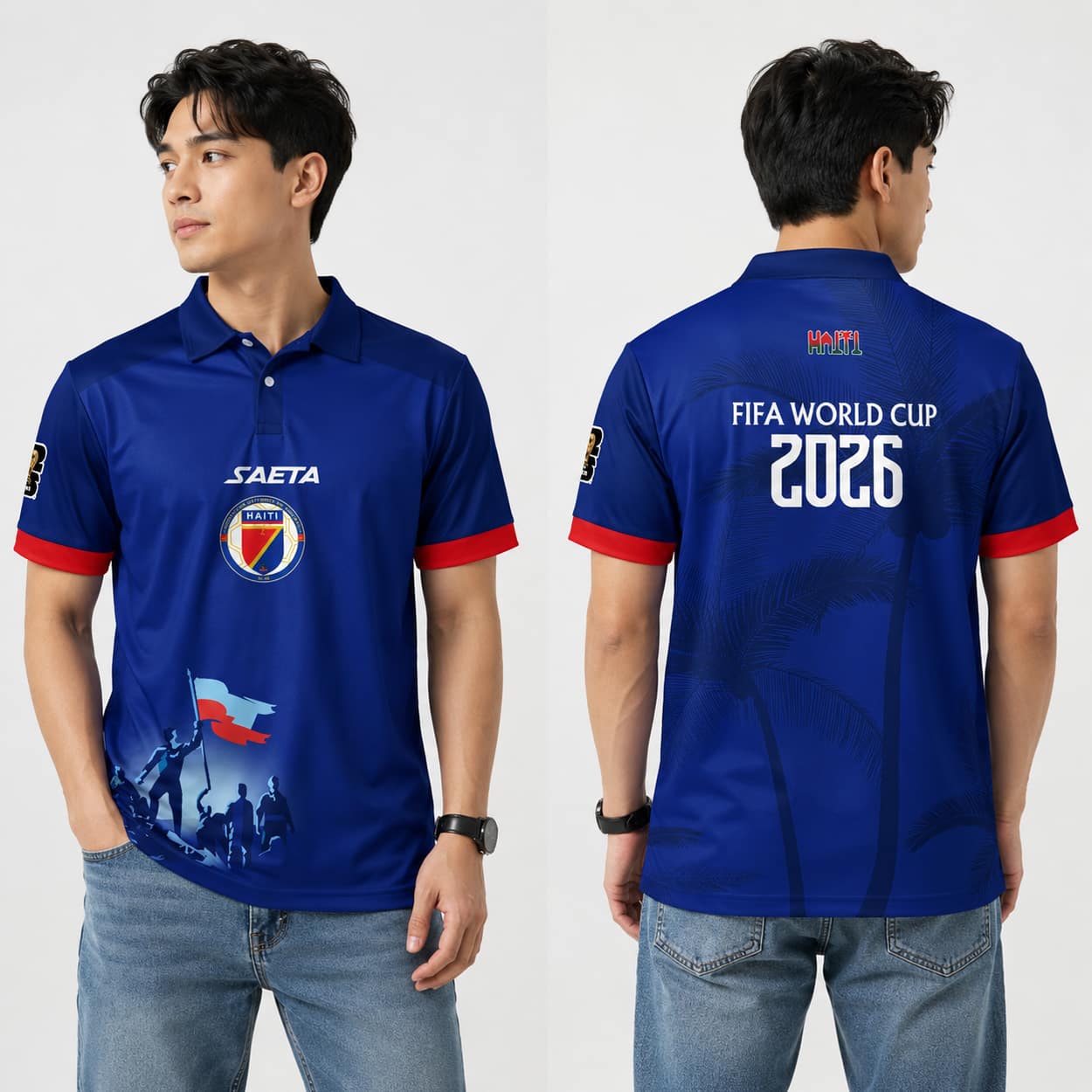 Saeta Haiti World Cup 2026 Polo Shirt Saeta Haiti World Cup 2026 Polo Shirt