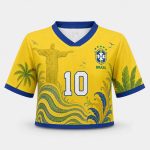 Samba Style Brazil World Cup 2026 Crop Top Jersey