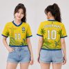 Samba Style Brazil World Cup 2026 Crop Top Jersey