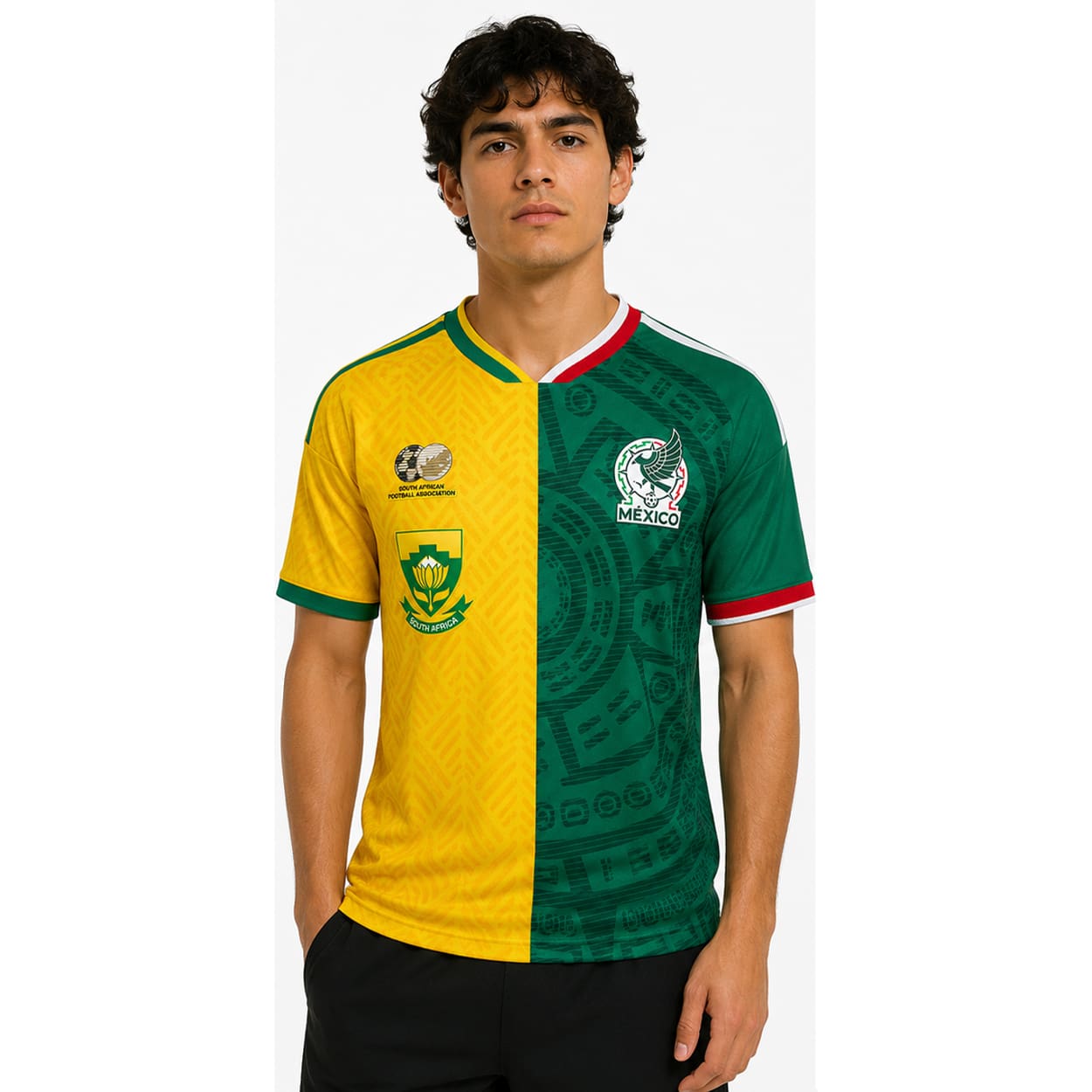 South Africa x Mexico World Cup 2026 Split Jersey 4 South Africa x Mexico World Cup 2026 Split Jersey (2)
