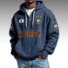 South Korea World Cup 2026 Waffle Quarter Zip Hoodie