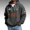 South Korea World Cup 2026 Waffle Quarter Zip Hoodie 4