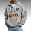South Korea World Cup 2026 Waffle Quarter Zip Hoodie 5