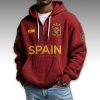 Spain World Cup 2026 Waffle Quarter Zip Hoodie