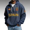 Spain World Cup 2026 Waffle Quarter Zip Hoodie 3