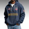 United States World Cup 2026 Waffle Quarter Zip Hoodie