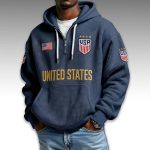 United States World Cup 2026 Waffle Quarter Zip Hoodie