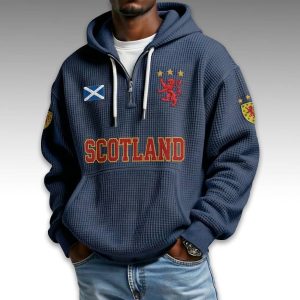 Scotland World Cup 2026 Waffle Quarter Zip Hoodie