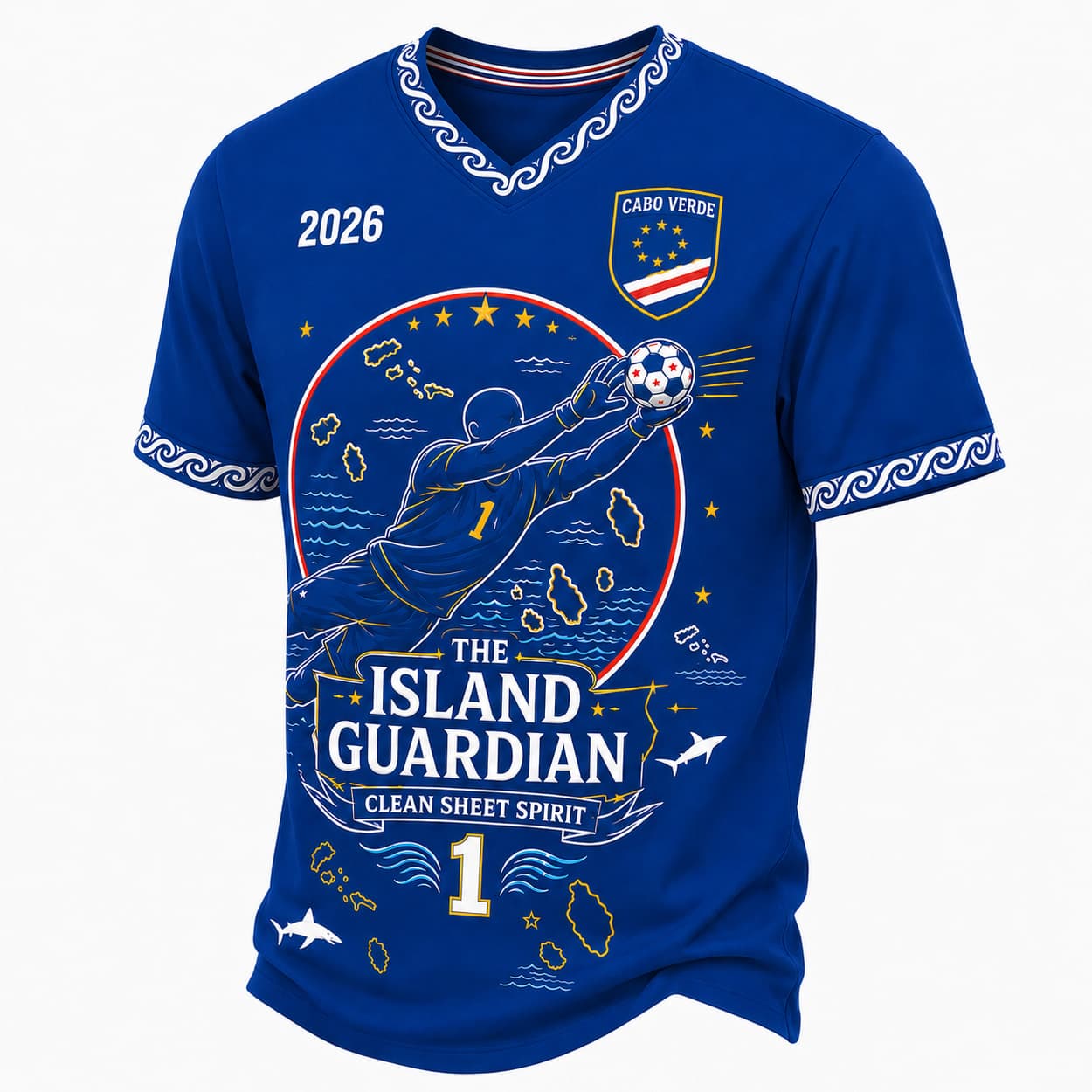 World Cup 2026 Cabo Verde Vozinha The Island Guardian Shirt 2 World Cup 2026 Cabo Verde Vozinha The Island Guardian Shirt1