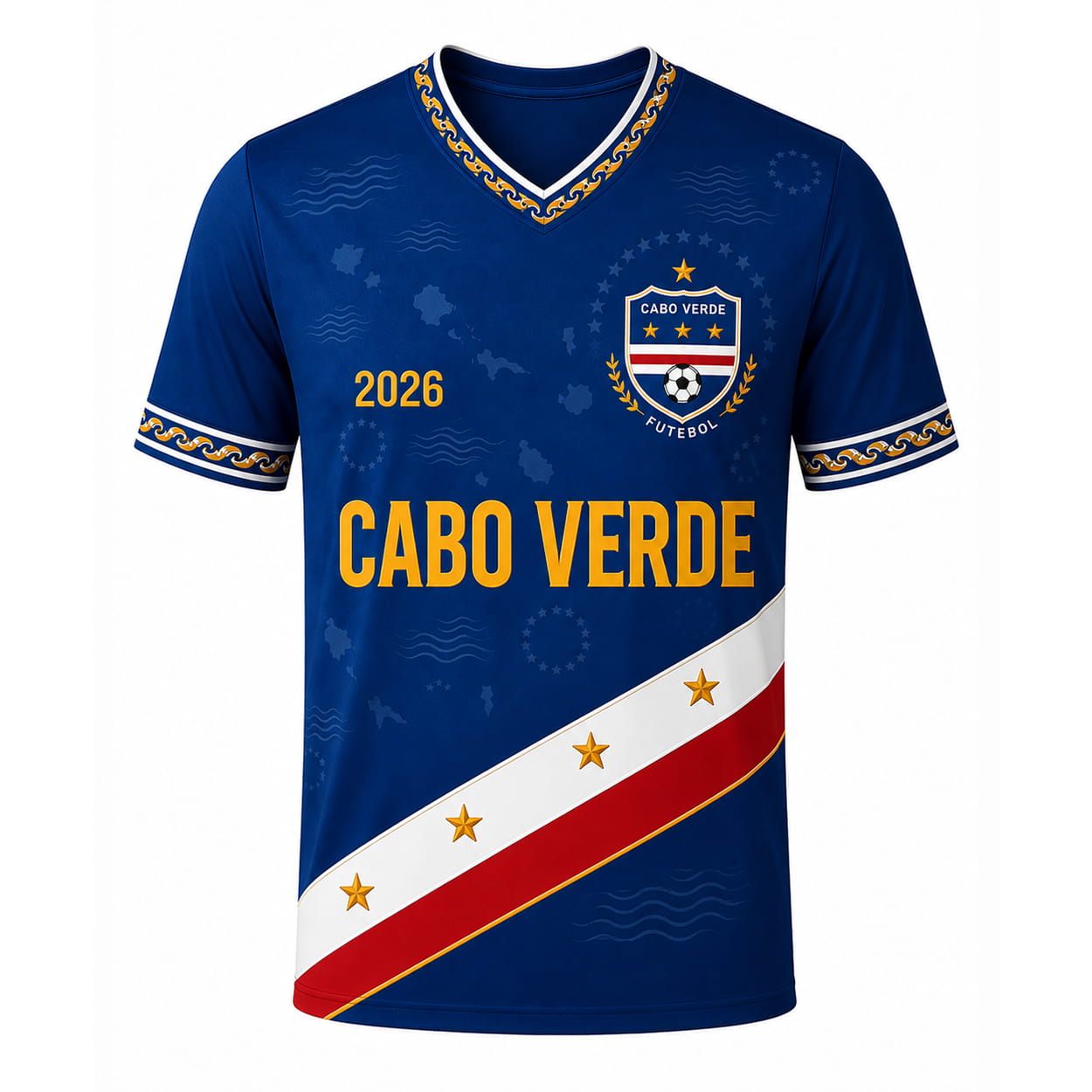 World Cup 2026 Cape Verde Print Casual Tee 2 World Cup 2026 Cape Verde Print Casual Tee1