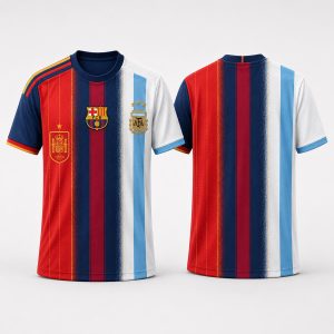 Spain x Barcelona x Argentina 2026 World Cup Shirt (1)