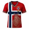 2026 Norway Norge Football Viking Warrior Celtic Knot Flag Shirt (2)