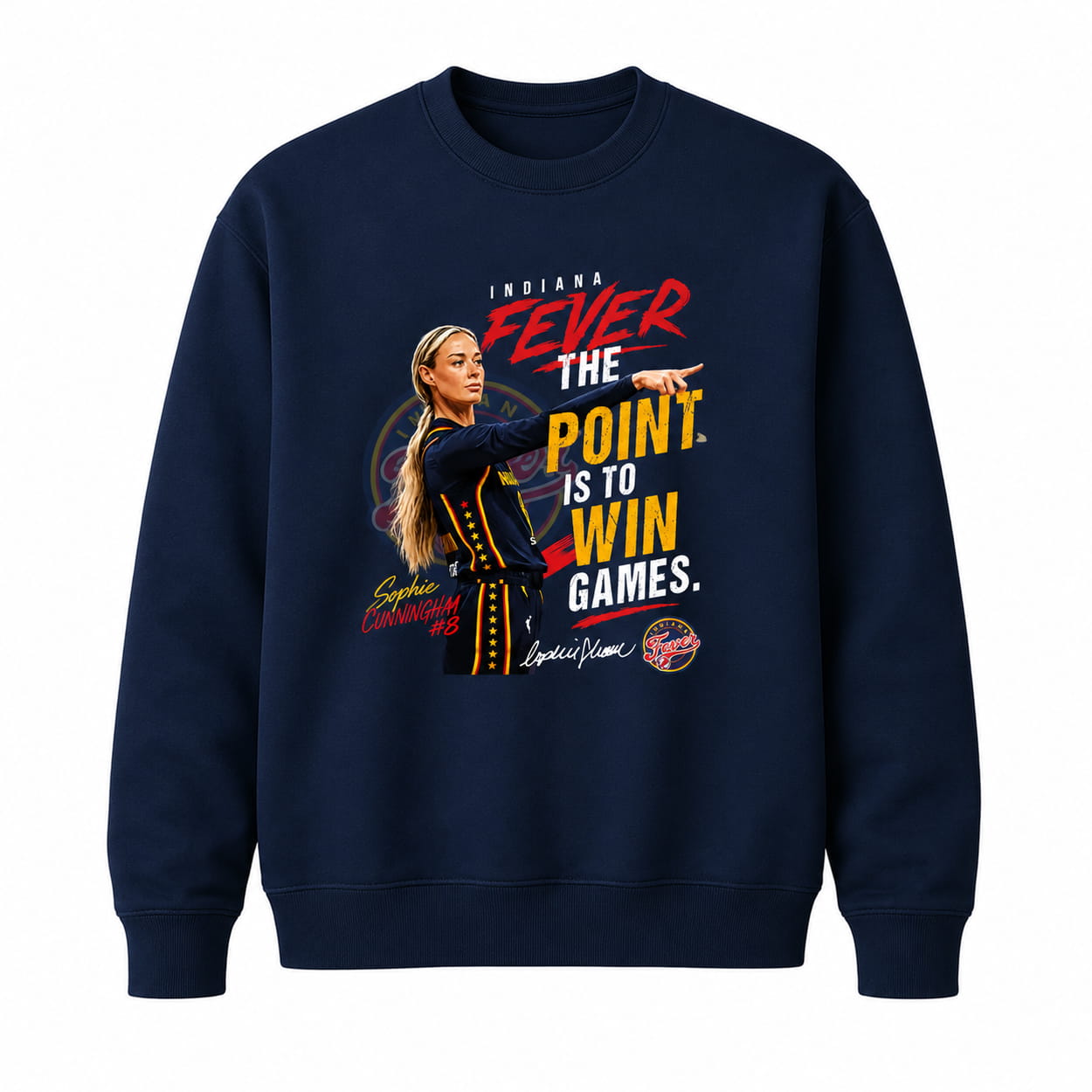 Fever Sophie Cunningham The Point Is To Win Games Shirt 2 Fever Sophie Cunningham The Point Is To Win Games Shirt1
