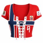 Haaland Norway 2026 World Cup Lace-Up Soccer Crop Top